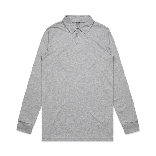 ATHLETIC HEATHER chad-l/s-polo-athleticheather